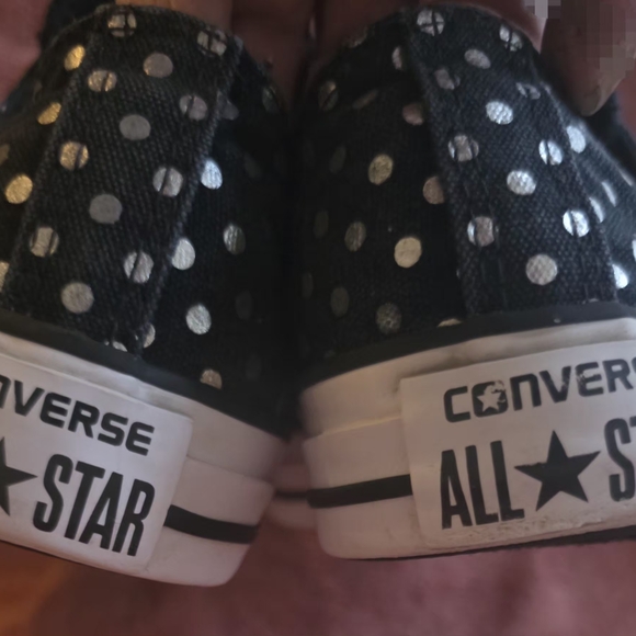 Converse Black Polka Dot Sneakers(Men's Size 8) - Picture 6 of 6